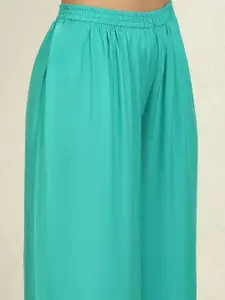 Biba Floral Printed Sequinned Unstitched Dress Material