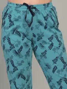 MAYSIXTY Pack Of 2 Cotton Mid- Rise Printed Lounge Pants