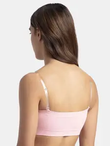 Jockey Wirefree Padded Micro Touch Nylon Bandeau Bra with Removable Pads-1545