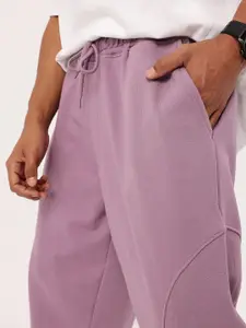 Kook N Keech Men Urban Chill Embossed Cotton Terry Baggy Fit Joggers