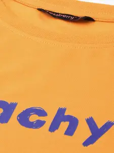 DressBerry The Peach Perfect Embroidered Boxy T-shirt