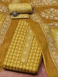 Biba Geometric Printed Pure Cotton Unstitched Dress Material