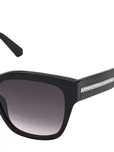 SWAROVSKI Women Square Sunglass With UV Protected Lens