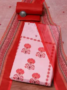 Biba Floral Printed Unstitched Dress Material