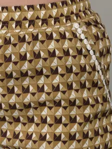 MAYSIXTY Pack Of 2 Printed Mid-Rise Lounge Pants