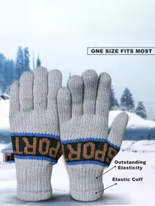 LOOM LEGACY Men Pack Of 2 Acrylic Winter Gloves