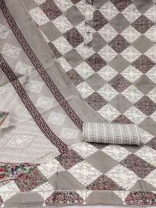 Peachmode Floral Printed Pure Cotton Unstitched Dress Material