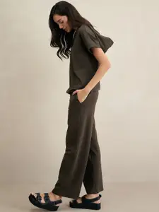 FEMMELLA Hooded Top With Trouser Co-Ords