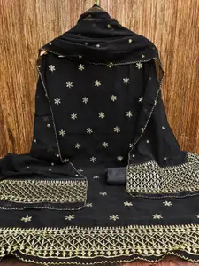 Maroosh Floral Embroidered Unstitched Dress Material