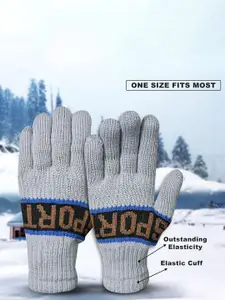 LOOM LEGACY Men Pack of 2 Acrylic Winter Gloves
