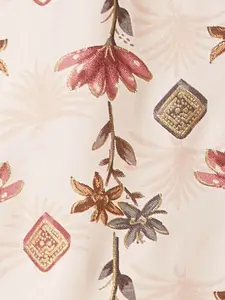 Melange by Lifestyle Floral Printed Sequined Straight Kurta