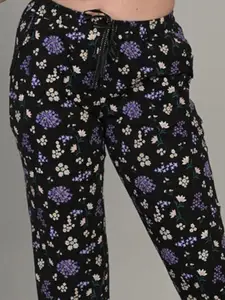 MAYSIXTY Pack Of 2 Cotton Mid- Rise Printed Lounge Pants
