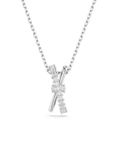 SWAROVSKI Rhodium-Plated Pendant With Chain