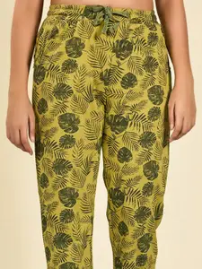 MAYSIXTY Pack Of 2 Printed Pure Cotton Lounge Pants