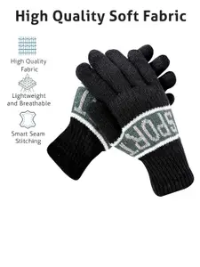 LOOM LEGACY Men Pack of 2 Acrylic Winter Gloves