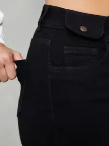 DOLCE CRUDO Women High-Rise Denim Shorts