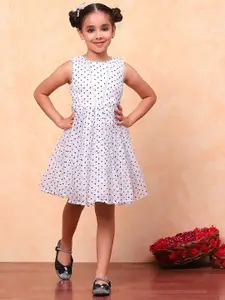 Biba Girls Polka Dot Fit & Flare Dress