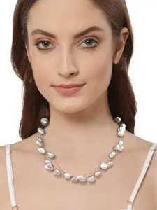 FIMBUL Beaded Studded Necklace