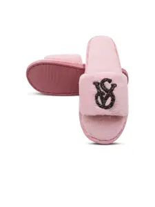 JENNA Women pink Printed Room Flip Flops Slippers