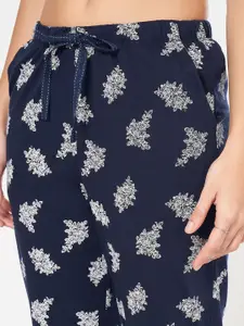 Dreamz by Pantaloons Women Ethnic Printed Pure Cotton Lounge Pants