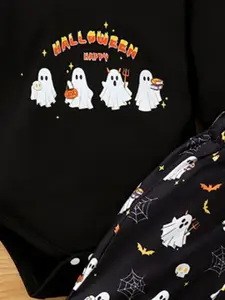 INCLUD Boys Graphic Printed Hooded Bodysuit With Trousers