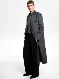 H&M Men Double-Breasted Overcoat