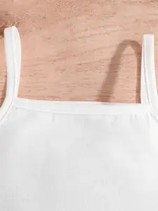 INCLUD Girls Notch Lapel Collar Coat with Shorts and Camisole