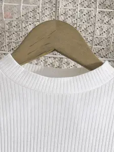 INCLUD Girls Self Design Top with Skirt Clothing Set