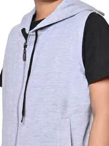 BAESD Boys Pack Of 2 Hooded Solid Fleece Casual Bomber Jackets