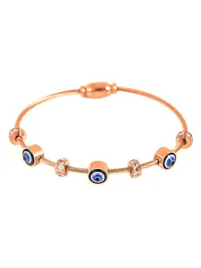 Fashion Frill Rose Gold-Plated Bangle-Style Bracelet