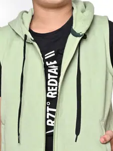 BAESD Boys Pack Of 2 Hooded Solid Fleece Casual Bomber Jackets