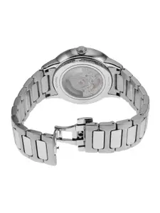 Emporio Armani Men Dial & Stainless Steel Straps Analogue Automatic Watch