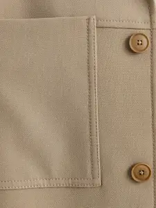 Koton Men Spread Collar Solid Casual Tailored Jacket