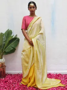 Chidiyaa Linen Blend Saree