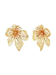 Kazo Gold Plated Floral Studs