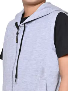 BAESD Boys Pack Of 2 Hooded Solid Fleece Casual Bomber Jackets