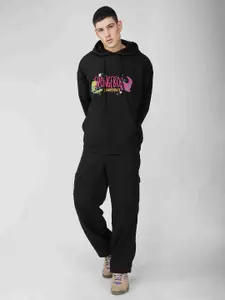 THE CLOTHING FACTORY Men Printed Hooded Sweatshirt