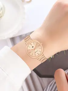 CRESTELLO Women Dial & Straps Analogue Watch CR-JWL168-RG