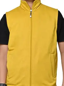 BAESD Boys Pack Of 2 Mock Collar Solid Fleece Casual Bomber Jackets