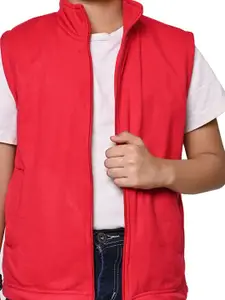 BAESD Boys Pack Of 2 Mock Collar Solid Fleece Casual Bomber Jackets