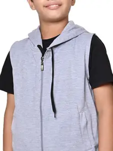 BAESD Boys Pack Of 2 Hooded Solid Fleece Casual Bomber Jackets