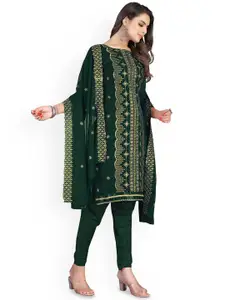 Maroosh Floral Embroidered Unstitched Dress Material