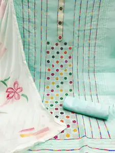 Maroosh Floral Embroidered Unstitched Dress Material