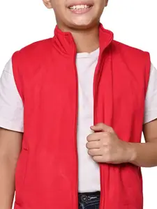 BAESD Boys Pack Of 2 Mock Collar Solid Fleece Casual Bomber Jackets