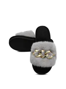 JENNA Women Self Design Room Slippers