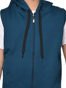 BAESD Boys Pack Of 2 Hooded Solid Fleece Casual Bomber Jackets