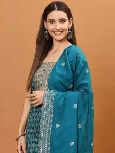 Meena Bazaar Printed Unstitched Dress Material