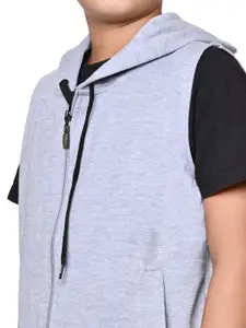 BAESD Boys Pack Of 3 Hooded Solid Fleece Casual Bomber Jackets