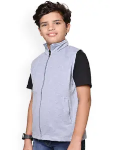 BAESD Boys Pack Of 2 Mock Collar Solid Fleece Casual Open Front Jackets