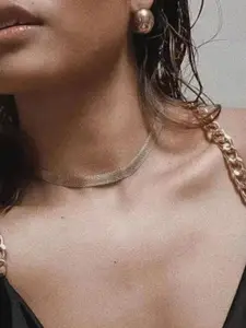 VAGHBHATT Gold Plated Stainless Steel Classic Studs